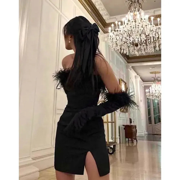 Par Violet Age of Innocence Mini Dress Black Size 4 - Picture 3 of 8